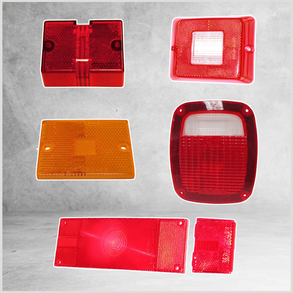 Rectangular Tail Light Lens