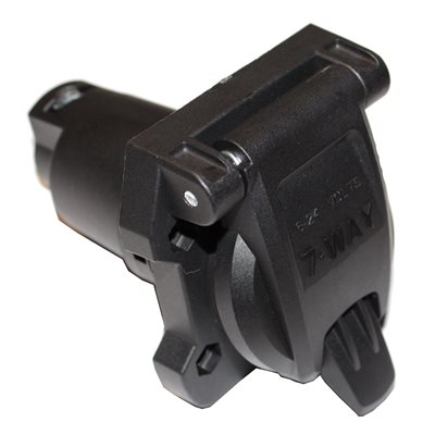 Socket 7-Way Flat RV Plastic