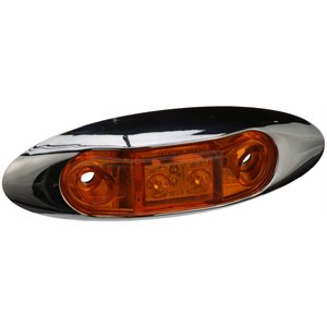 Light LED M / C OBLG W / CHRM BZL 3.95"X1.35" MV