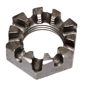 Nut Axle 1-14 Castle 10pt