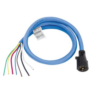 Plug 7-Way RV 6ft Cord Molded Blue
